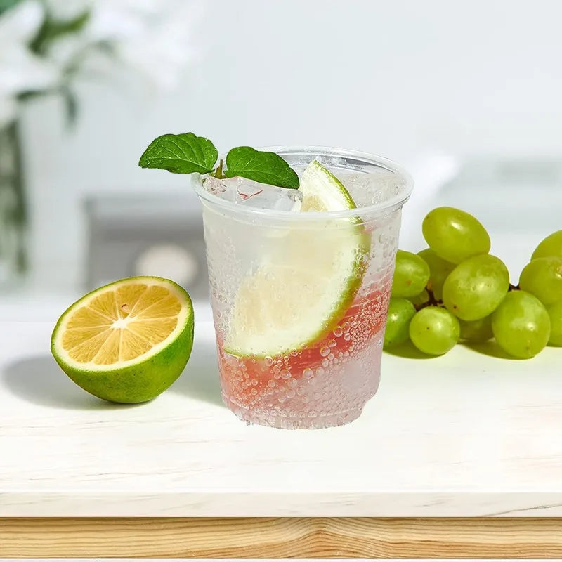 50/100pcs 5OZ Disposable Plastic Cups, Coffee Cups, Beverage Cups, Suitable for Picnics, Gatherings, Christmas, Party Supplies,