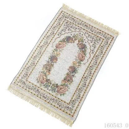 Muslim Worship Mat Prayer Rugs Chenille Cotton Islamic Blanket Home Decoration Church Utensils Portable Carpet
