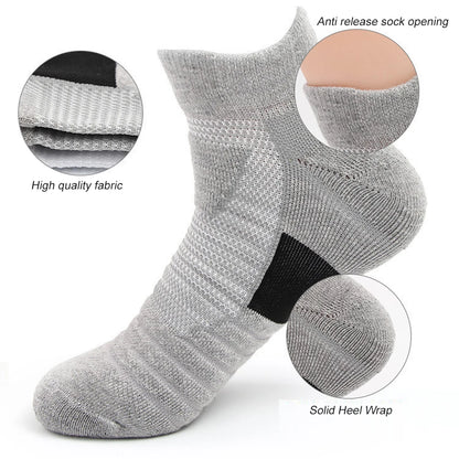 Anti-slip sports socks for men, solid color compression socks for cycling, running, football, basketball, soccer, 1pair