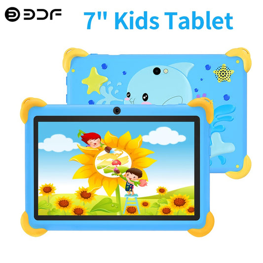 2025 New 7 Inch Cartoon Pattern Kids' tablets Quad Core 4GB RAM 64GB ROM 5G WiFi Learning Education Games Tablet Children's Gift