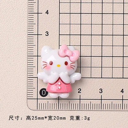 100pcs Cartoon porker Sanrio diy resin accessories accessories handmade hairpins mobile phone cases headwear supplies