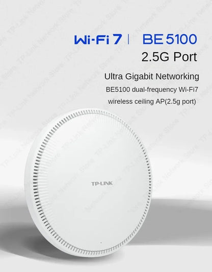 TP-Link Wi-Fi7 BE5100 Ceiling Access Point Range Wireless AP 5G Router Signal Booster POE  Wifi Booste Extender Long Range