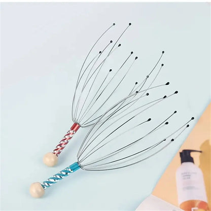 Octopus-Shaped Scalp Massager Manual Head Massager with Claw Design Relaxing Head Grabber for Soothing Massage Experience ﻿Acces