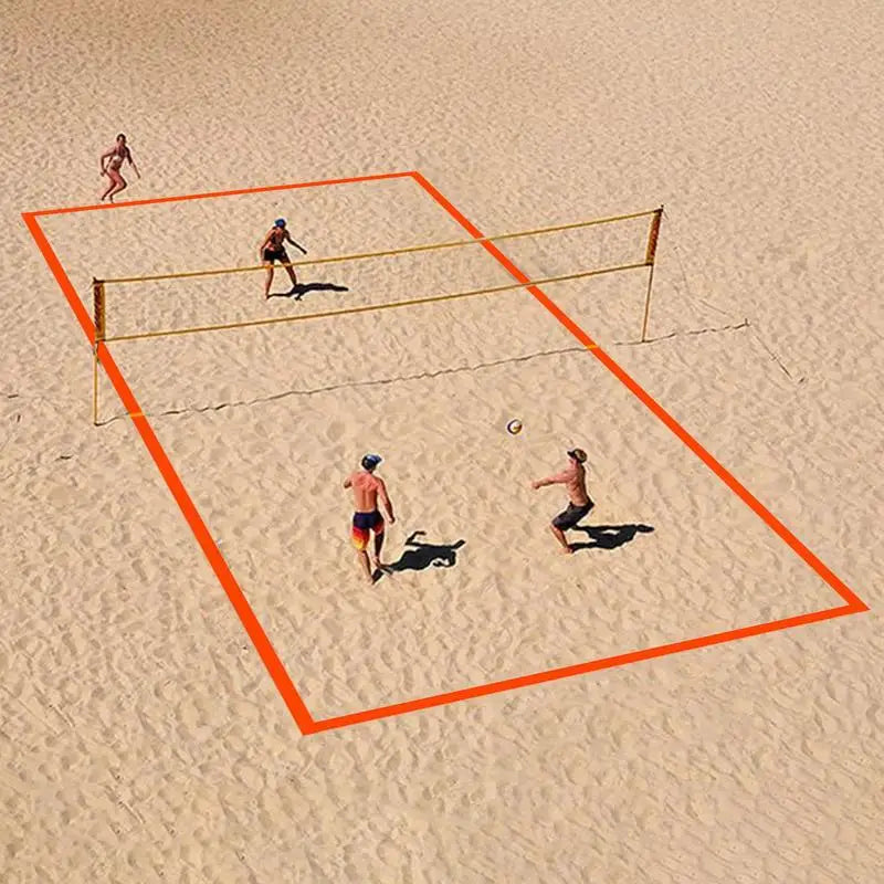 Beach Volleyball Lines Heavy Duty Court Boundary Lines Portable Sports Supplies Reusable Outdoor Play Accessories For Daily