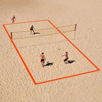 Beach Volleyball Lines Heavy Duty Court Boundary Lines Portable Sports Supplies Reusable Outdoor Play Accessories For Daily