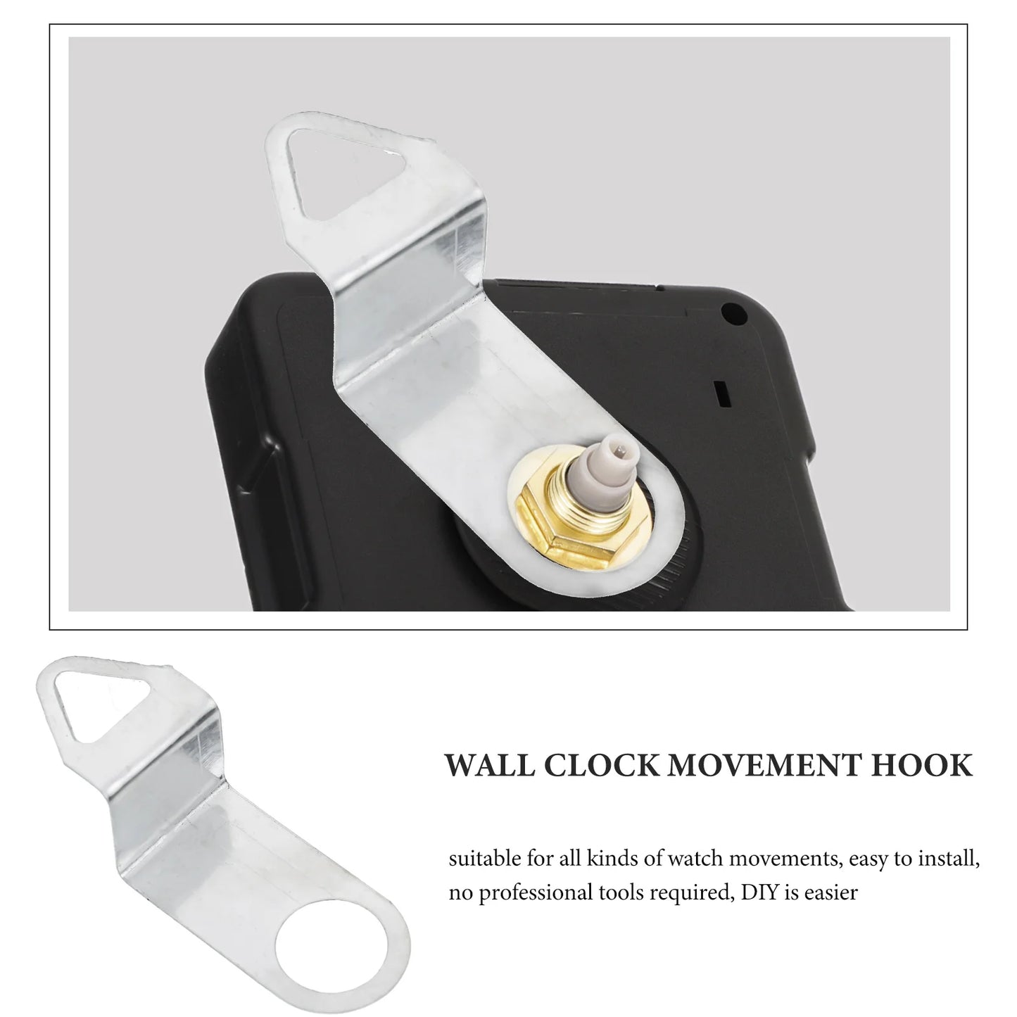 5 Pcs Clock Movement Hook Wall Clock Hooks Diy Clock Kit Clock Pendulum Hook Clock Parts Accessories Clock Replacement Kit Home