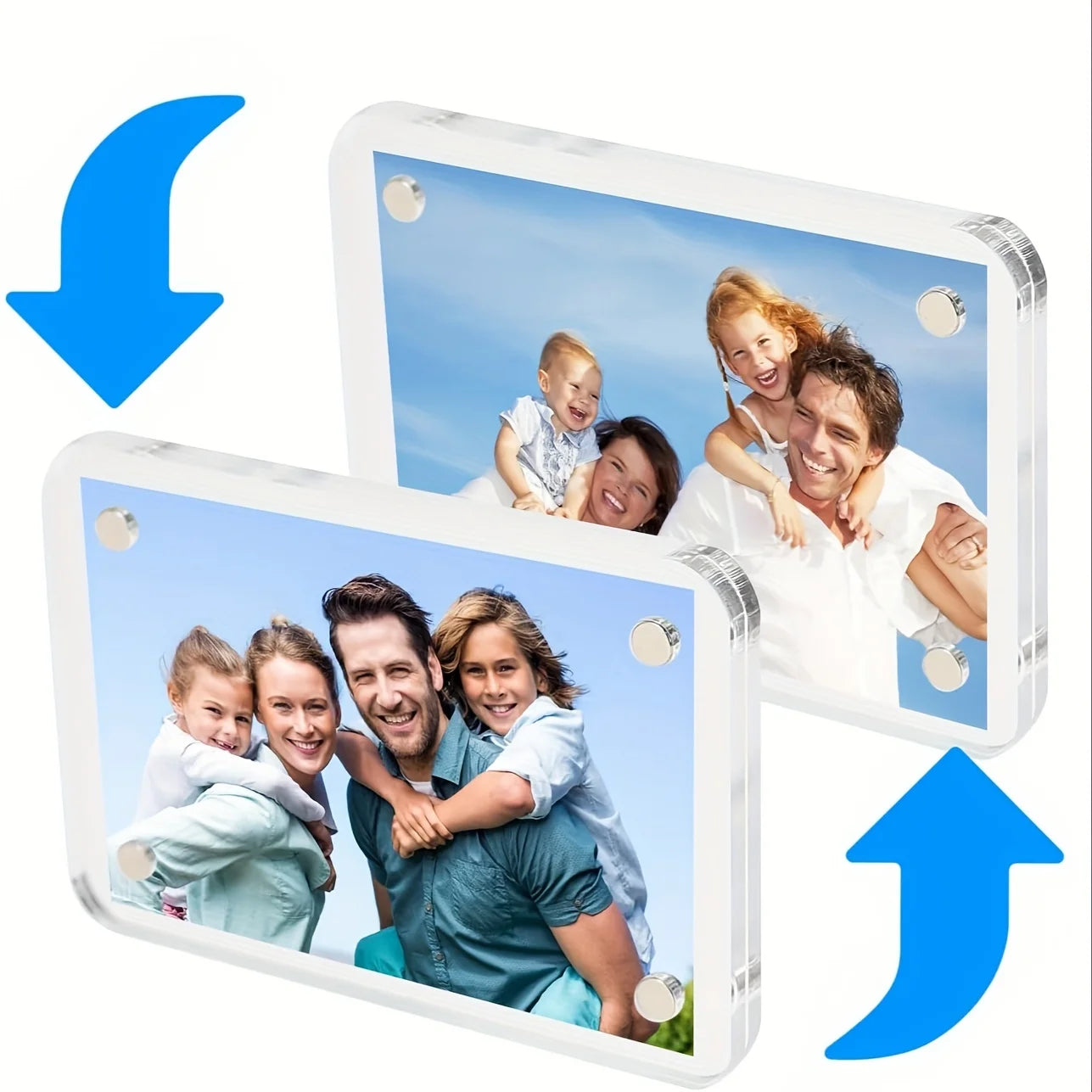 Acrylic Refrigerator Magnetic Frame, Clear Reversible Refrigerator Magnet Photo Frame, Display Frame, For Fujifilm