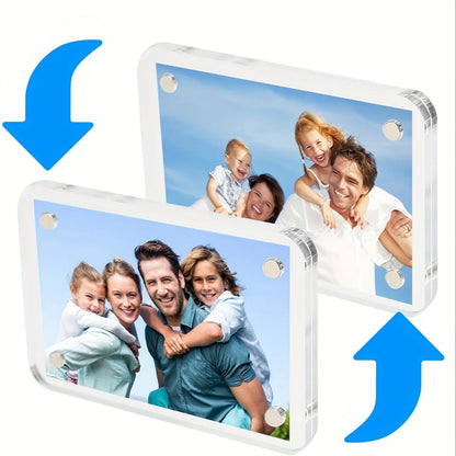 Acrylic Refrigerator Magnetic Frame, Clear Reversible Refrigerator Magnet Photo Frame, Display Frame, For Fujifilm