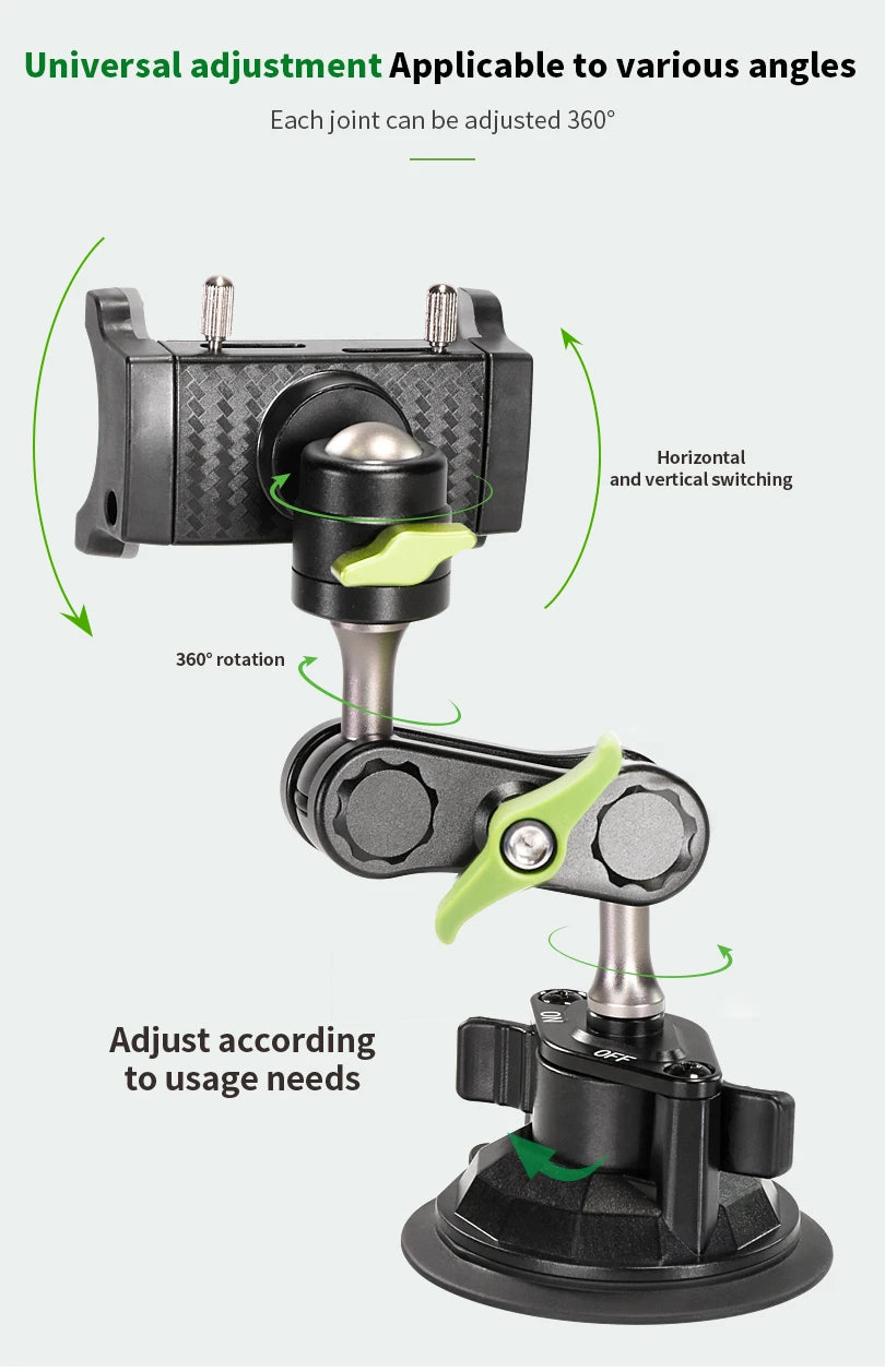 Car Phone Holder Windscreen Mount,Dashboard Phone Holder, Strong Suction Cup Phone Mount ,360°Mobile Phone Holder for Windshield