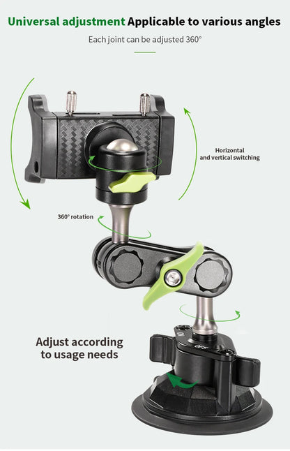 Car Phone Holder Windscreen Mount,Dashboard Phone Holder, Strong Suction Cup Phone Mount ,360°Mobile Phone Holder for Windshield