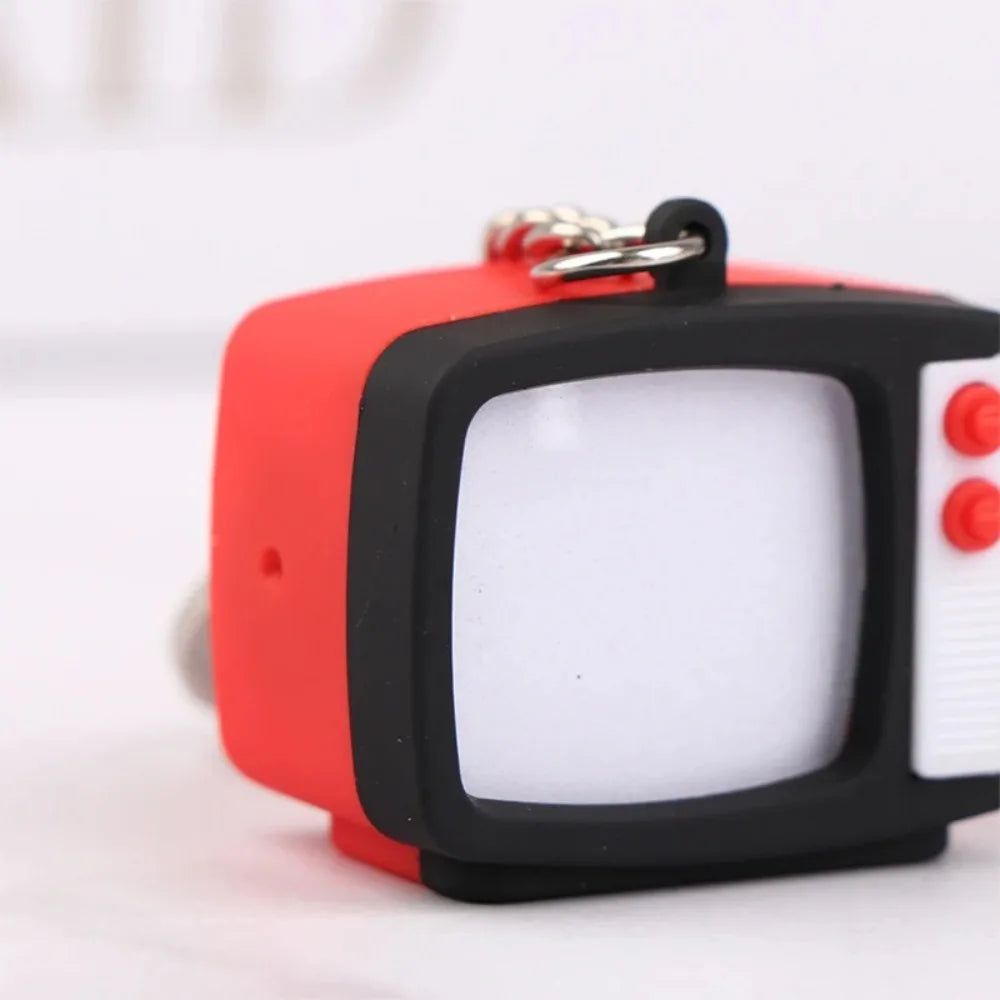 Creative Retro Television Keychain Miniature Television Tv Model Toy Creative Children Toy Keychain Pendant