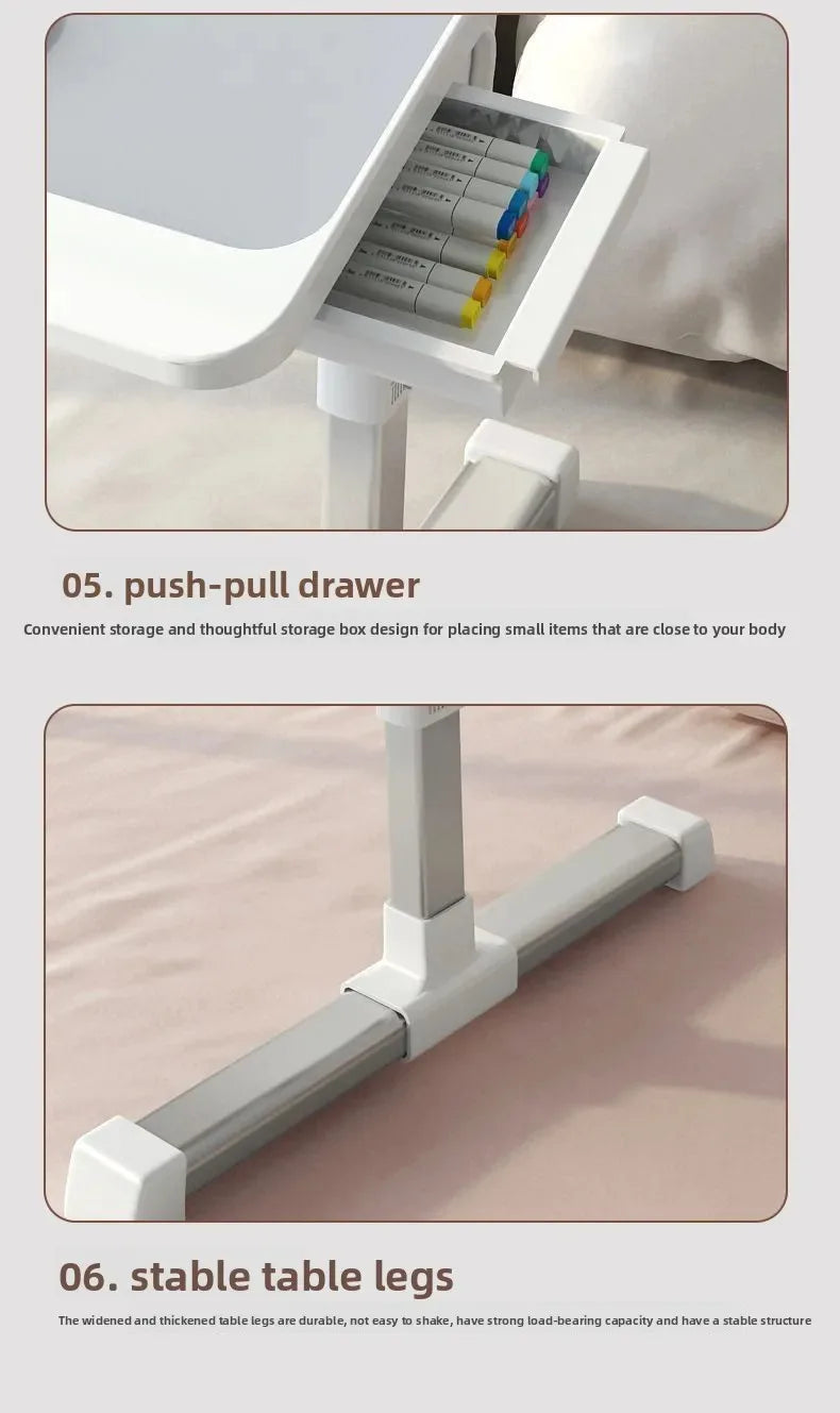 Bed Dormitory Student Writing Bed Desk Laptop Office Small Table Board Foldable Lift