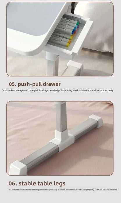 Bed Dormitory Student Writing Bed Desk Laptop Office Small Table Board Foldable Lift