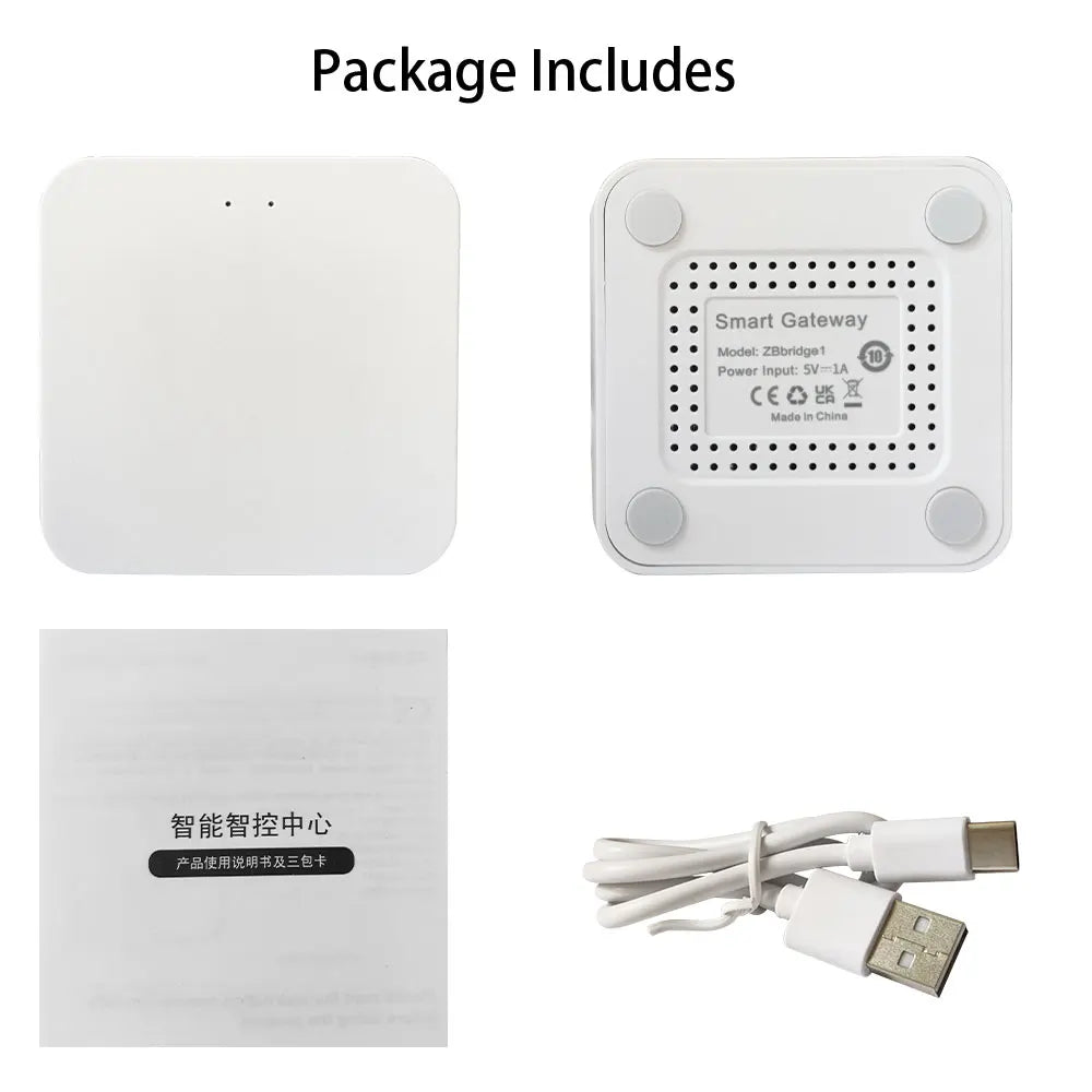 ZigBee 3.0 Smart Gateway Hub Smart Home Automation Ethernet Bridge Works with Tasmota Zigbee2MQTT Home Assistant 2025Newest