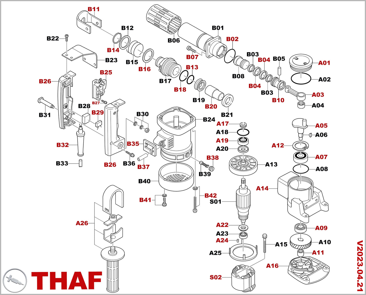 Connecting Rod Replacement Spare Part For Makita Demolition Hammer HM0810 A03