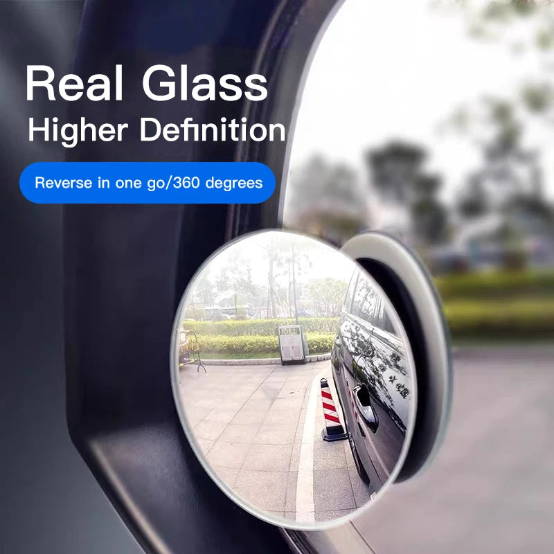 Car Rearview Mirror 360° Small Round Mirror Auto Accessories
