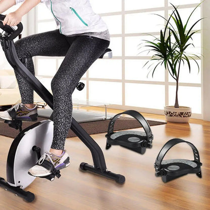 Exercise Bike Pedals Non-Slip Bike Pedals For Exercise Exercise Bike Pedals With Straps 1/2 For Spin Cycling Bike Indoor
