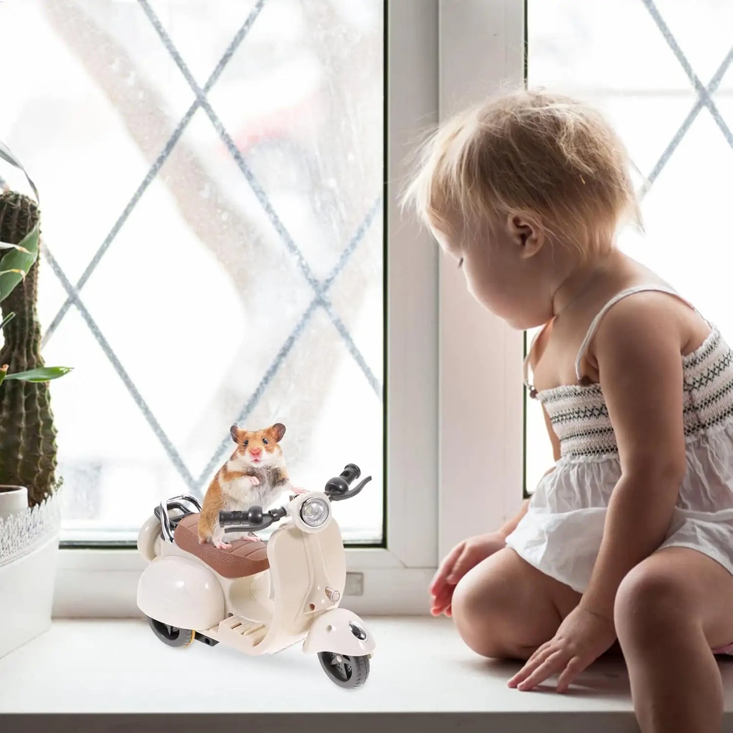 Labubu Doll Mini Electric Motorcycle,labubu Doll Accessories, Fun Cute Doll Toys,With Lights and Music,DIY Kid Christmas Gift