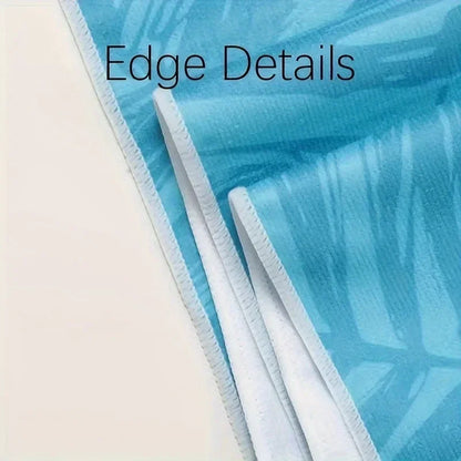 Beach Vibes: Stunning Blue and White Striped Beach Towel for Ultimate Comfort! Suitable for towels, bath towels, beach towels