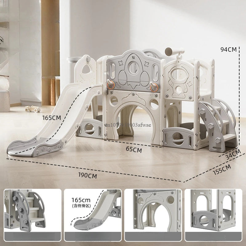 Children's Slide Outdoor Indoor Domestic Baby Sports Three-in-one Slide Swing Family Multifunction Amusement Park Toys Slide