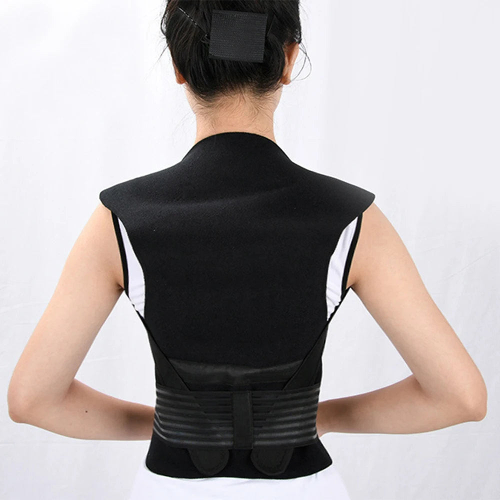 Self Heating Back Support Waist Brace Magnetic Heating Corrector Therapy Belt Back Posture Corrector Spine Back Lumbar Belt