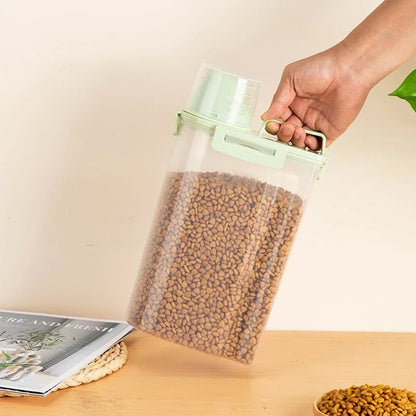Dog Food Box Cat Food Storage Cat Feeder Bucket Pet Feed Container Food Storage Barrel Pet Food Container Airtight Sealing Box