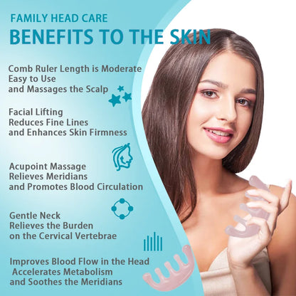 Scalp Meridian Comb Treatment Comb Household Female Facial Scraping Stretching Five Finger Dredging Head Special Massage Comb