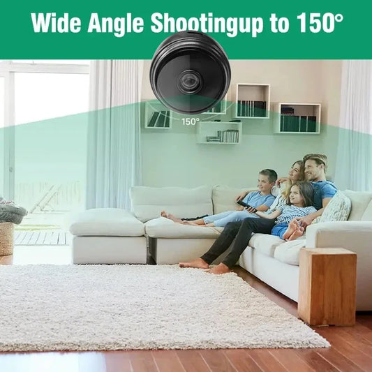 Wireless Home Safety Surveillance System with A9 HD Smart Cameras Sensor Camcorder for Web Video Monitoring Ensuring Security