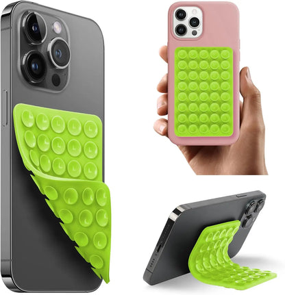 Heart Shape Double Sided Phone Suction Holder, Multi-Purpose Silicone Suction Cup Phone Mount Phone Case Sticky Phone Grip