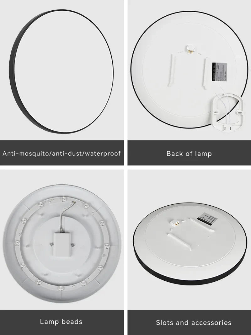 LED Ceiling Lamps Modern Ceil Light 18/30/40/72W Led 220V Ceiling Lights Round Living Room Bedroom Indoor Kitchen Lighting Lamp