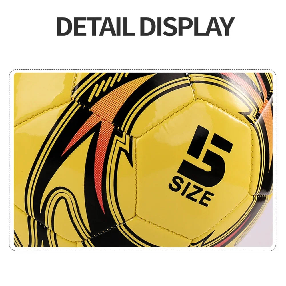 Size 5 Machine Stitched Football Waterproof Inflatable Sports Ball Professional Soccer Ball Outdoor Practicing Sports Supplies