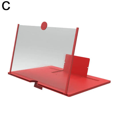 Screen Amplifier 10in 3D HD Phone Screen Magnifier Portable Pull Out Foldable Cell Phone Screen Enlarger for Movie Video Viewing