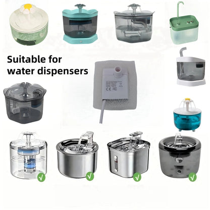 1/510pcs Cat Water Fountain Foam Filters - Compatible with Square Dispensers, Pre-Filtered for Fresh & Clean Drinking Water