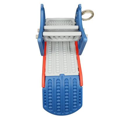 Slide Children's Slide Foldable with Basketball Hoop Stairs Climber Toddler Indoor Slide for 0~3 Years Old Easy Assembly