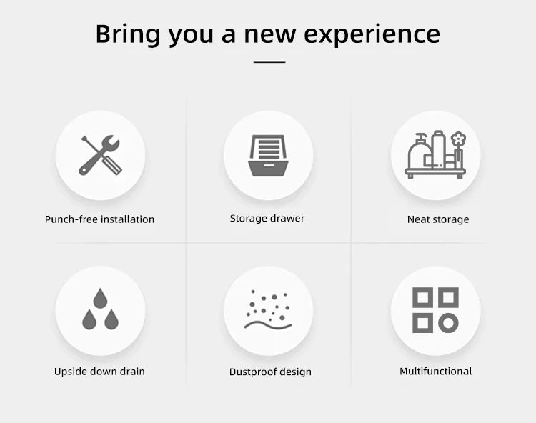 Floating Bathroom Shelves Without Drilling Storage Wall Rack Home Organizer Ledge Hardwares Cabinet Kitchen Toilet Accessories