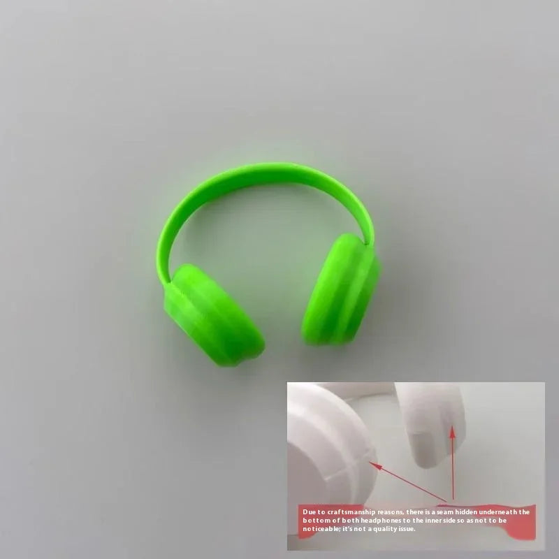 Labubu Headphone Cute Earphone for Labubu I II Mini Plush Doll Headset Decoration Fashion DIY Doll Accessories Gift