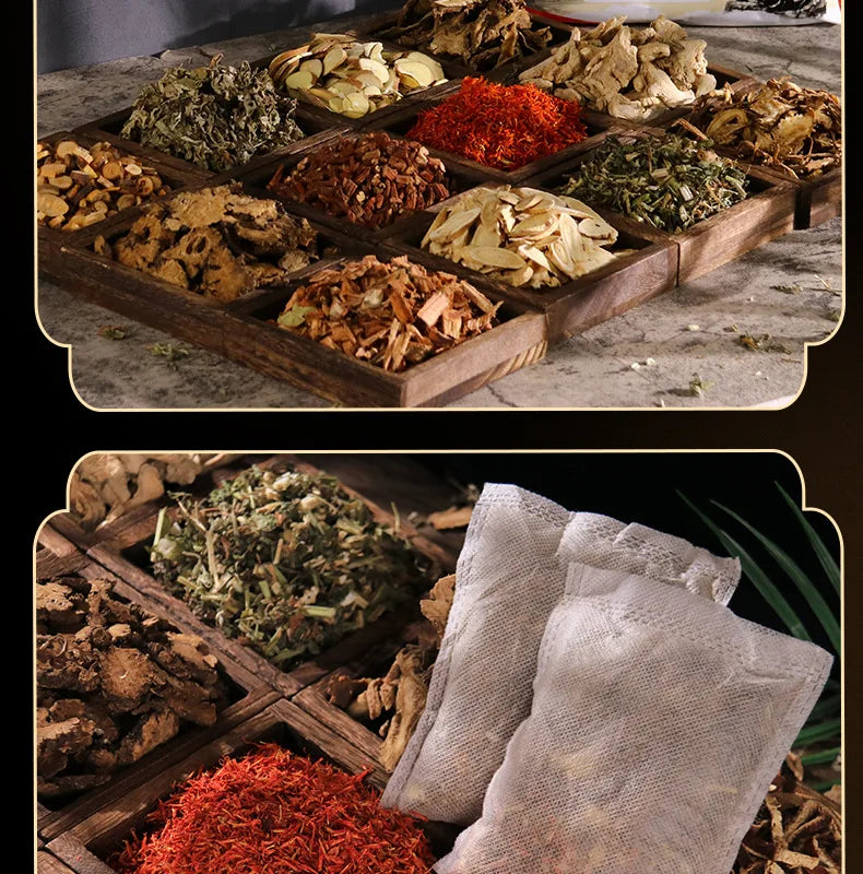 Super Big Bag 12 Flavors Foot Soaking Bag Mugwort Leaf Safflower Motherwort Foot Bath Care Mugwort Foot Soaking Medicine Bag