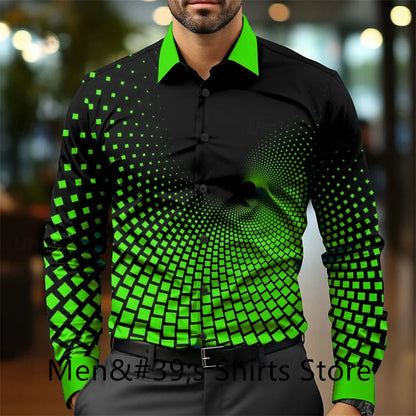 Casual business men's formal shirt button shirt long sleeve party evening business daily autumn winter spring summer shirt