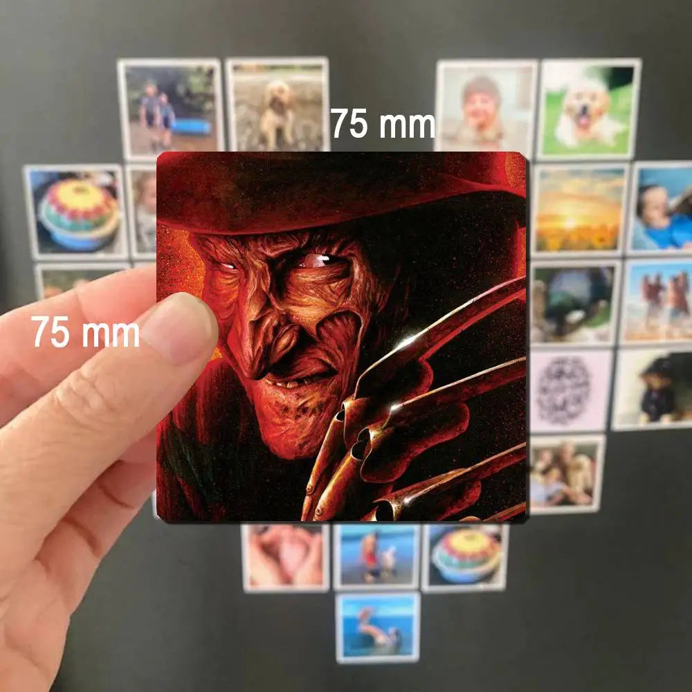 Horror Freddy Krueger Fridge Magnet Photo Personalized For Office Family Kitchen Refrigerator Friends Gift Holiday Decor