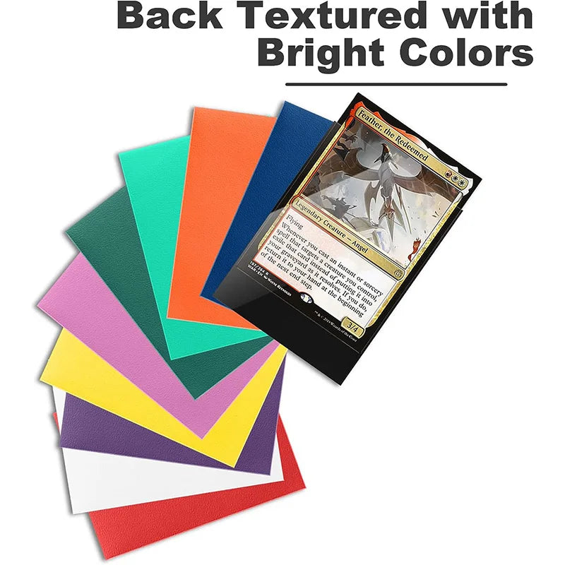 50Pcs/Pack Game Card Sleeves Single Sided Frosted Card Holder Trading Card Protector for TCG Card Photo Card 66x91mm