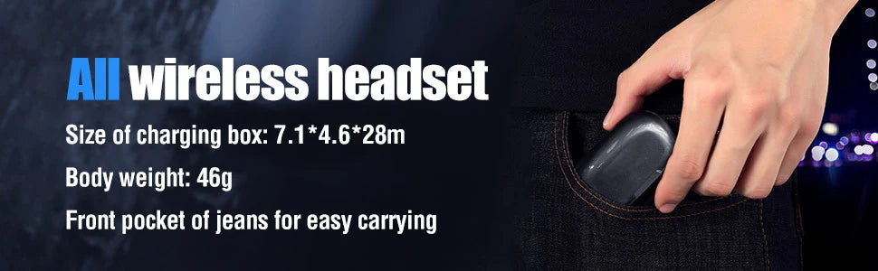 Wireless Earbuds Wireless 5.3 Headphones 48Hrs Music Bluetooth Earphones with Charging Case in Ear Headset with Mic LCD Display