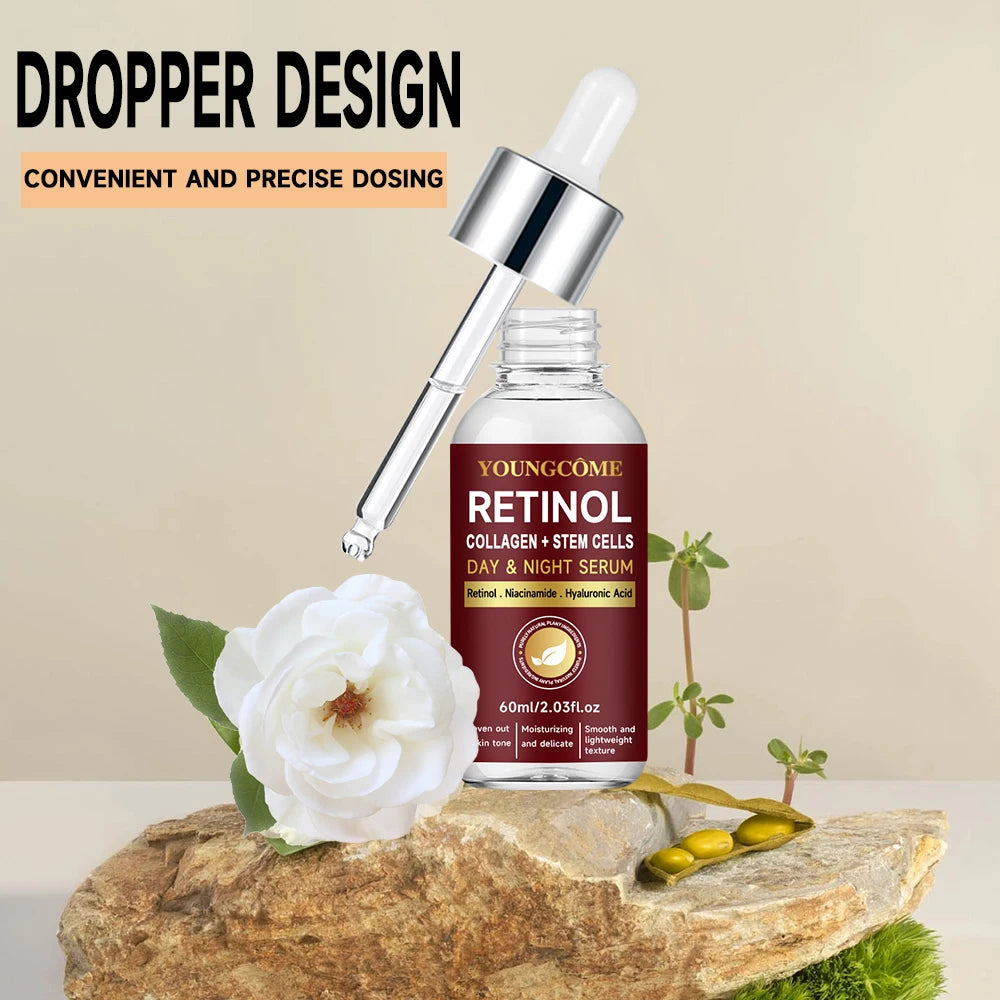 Retinol Day & Night Serum Face Serum Liquid Serum For Face Hyaluronic Acid Moisturizing Nourishing Skin Care Product  Korea 2025