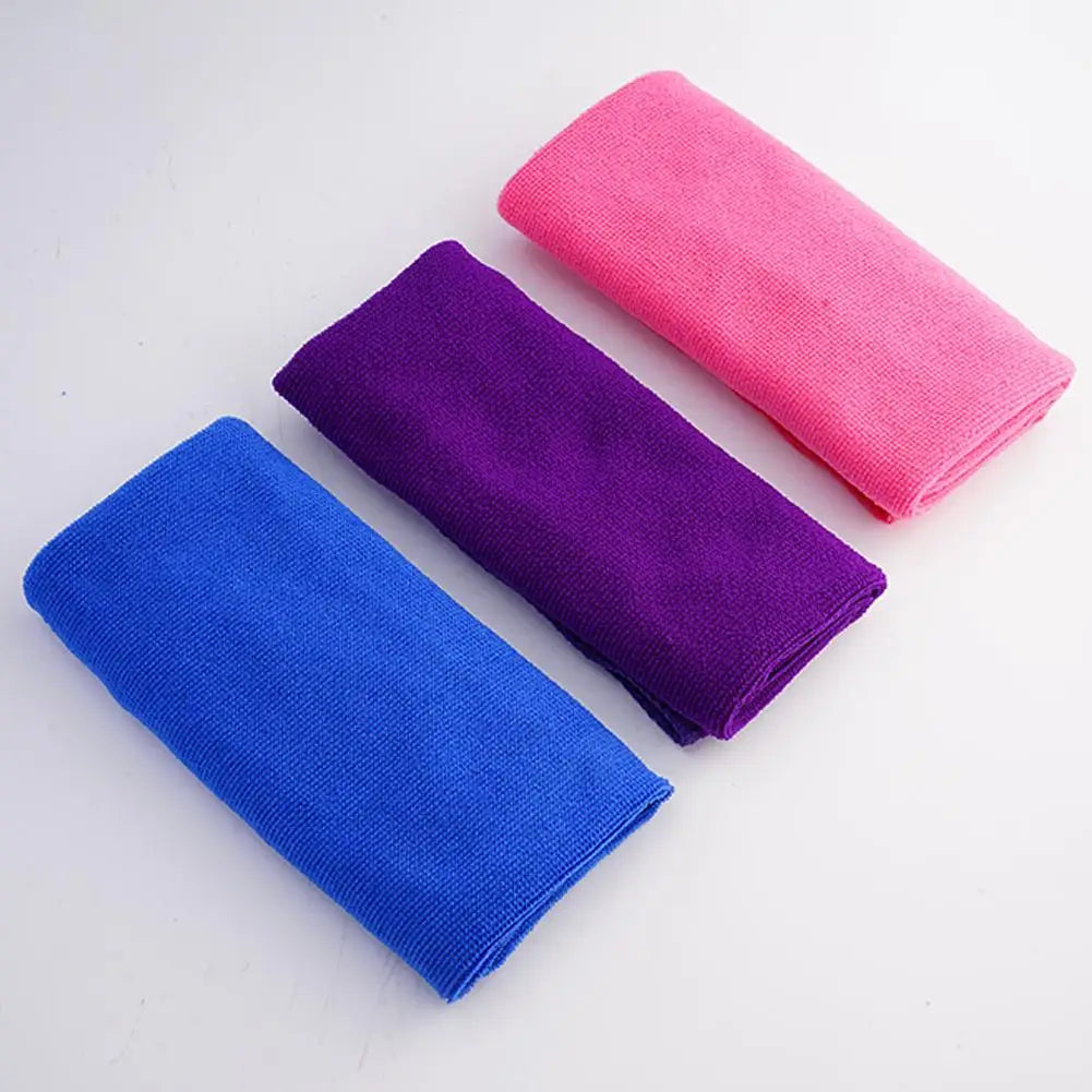 35x75CM Rectangular Face Towel Microfiber Towels Embossed Thick Soft Absorbent Ultrafine Fiber Towel Beach Bath Hair Dry Towel