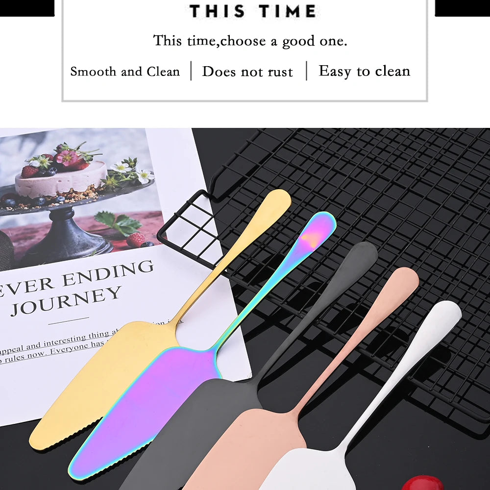 2Pcs Silver Stainless Steel Salad Spoon Fork Salad Server European Style Salad Dinnerware Cutlery Set Kitchen Tool Accessories