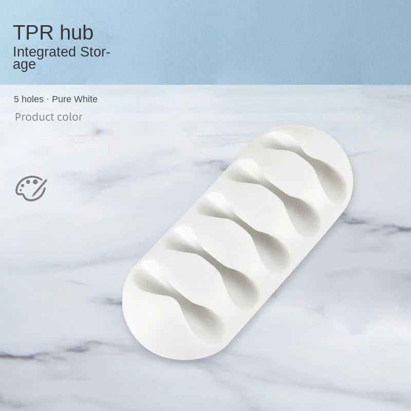 Cable Clips Cord Organizers Holder Adhesive Silicone Desk Winder Cable Holder Desktop Wire Wrapped Office Accessories gift