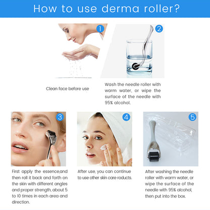 Facial Microneedle Roller Massage DRS 540 Derma Roller Needle Instrument Face Roller Massager Needles Skin Care Tool for Face