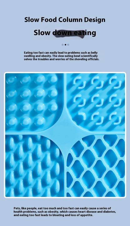 Pet Dog Cat Licking Pad Licking Pad Anti Choking Slow Food Utensils Slow Food Bowl Licking Plate Pet Cat Yogurt Meal Mat