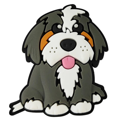 Animals Cute Dog Shoe Charms for Crocs Accessories Decoration Pin Bracelet Wristband DIY Kids Women Gifts