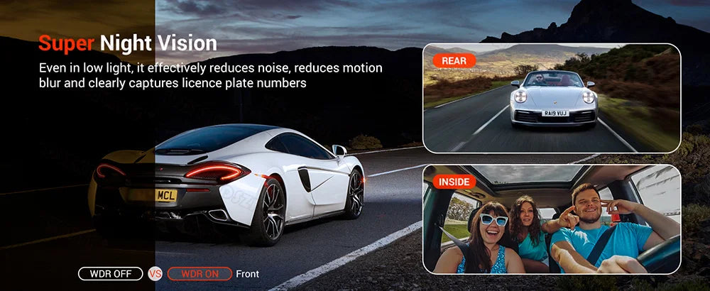 3Camera Dash Cam For Car Camera 1080P Video Recorder WIFI Car DVR 2lens Front Rear View Camera Night Vision Car Accessories