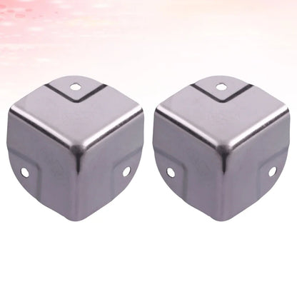 4 Pcs Stainless Steel Corner Protectors Decorative Edge Guards For Furniture Box Wrap Table Guard Hardware Brackets
